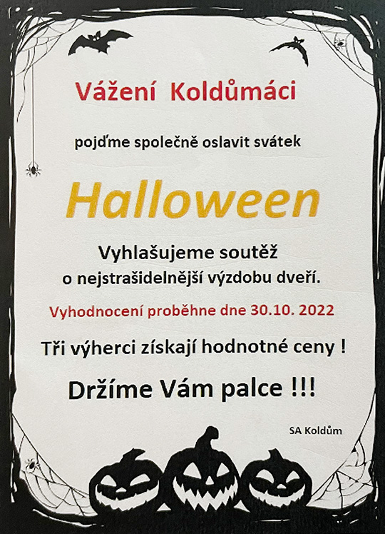 Halloweenská soutěž 2022